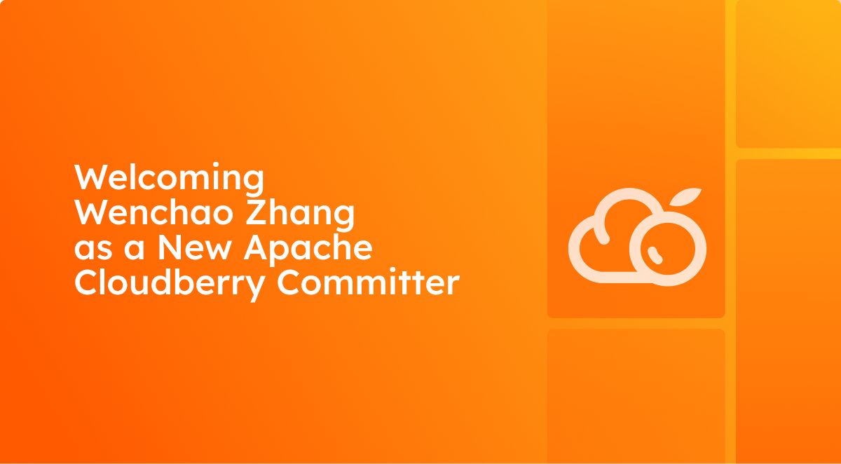 Welcoming Wenchao Zhang as a New Committer